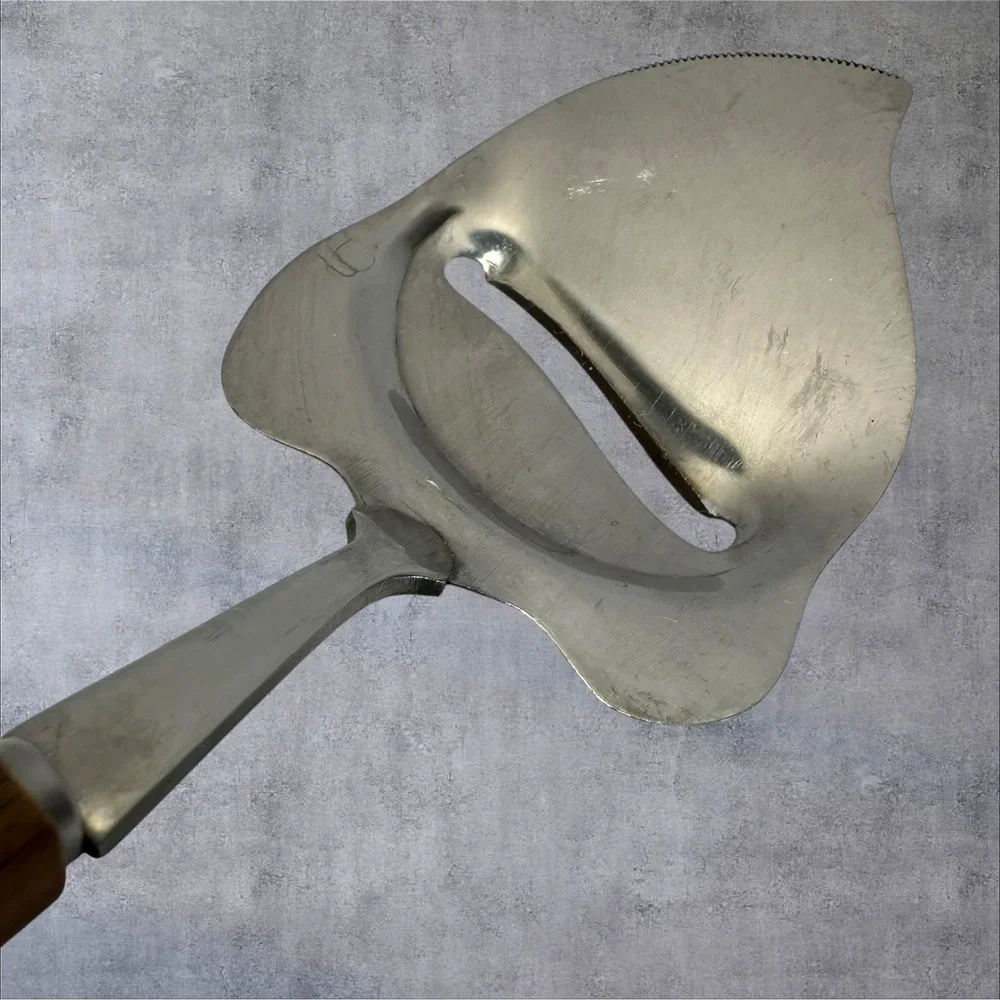Vintage Retro MCM Cheese Slicer Wood Look Stainless Japan‎ MCM